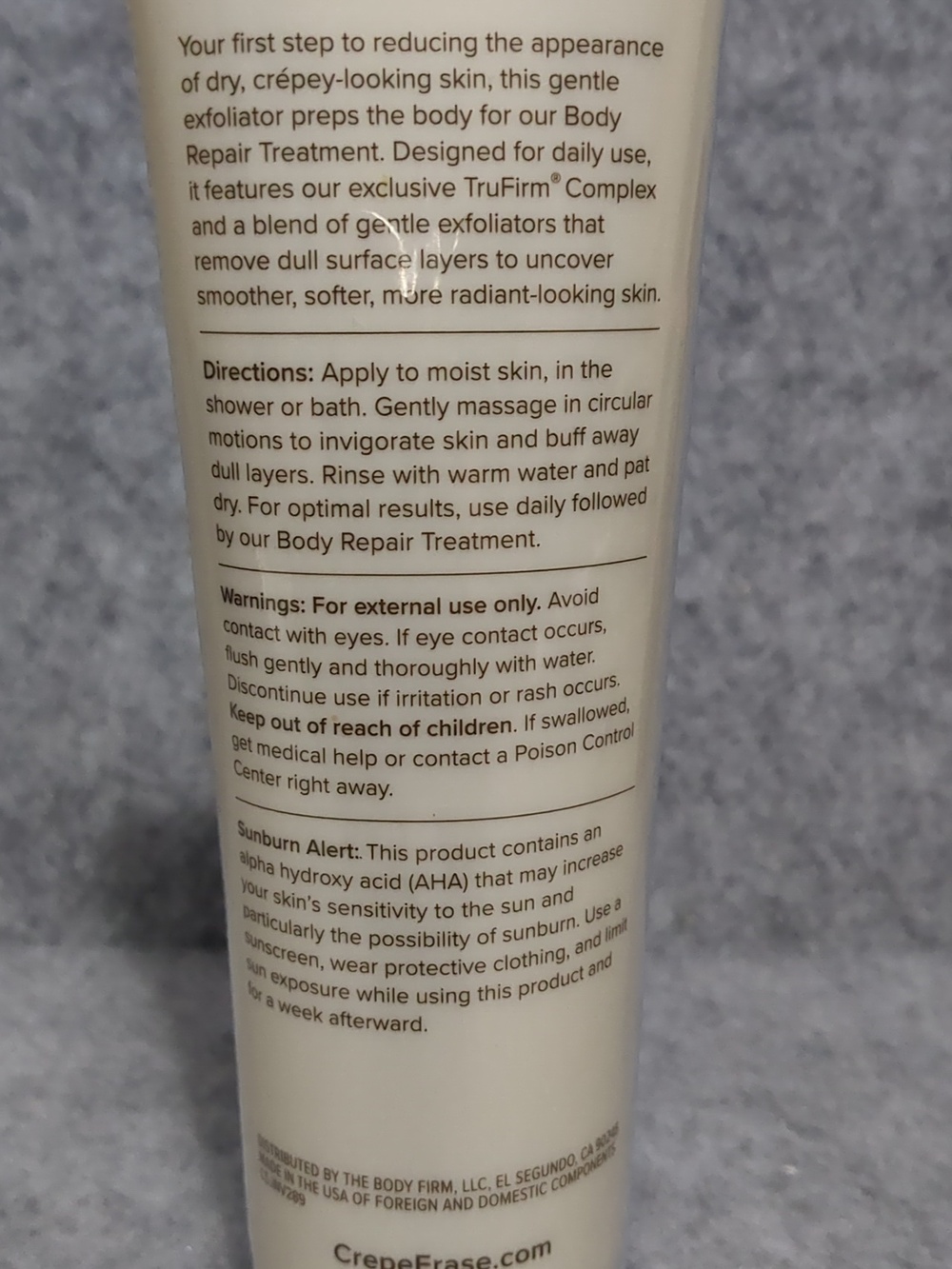 NWT Body Firm CREPE ERASE Body Refining Exfoliant 10 fl oz - Picture 6 of 8